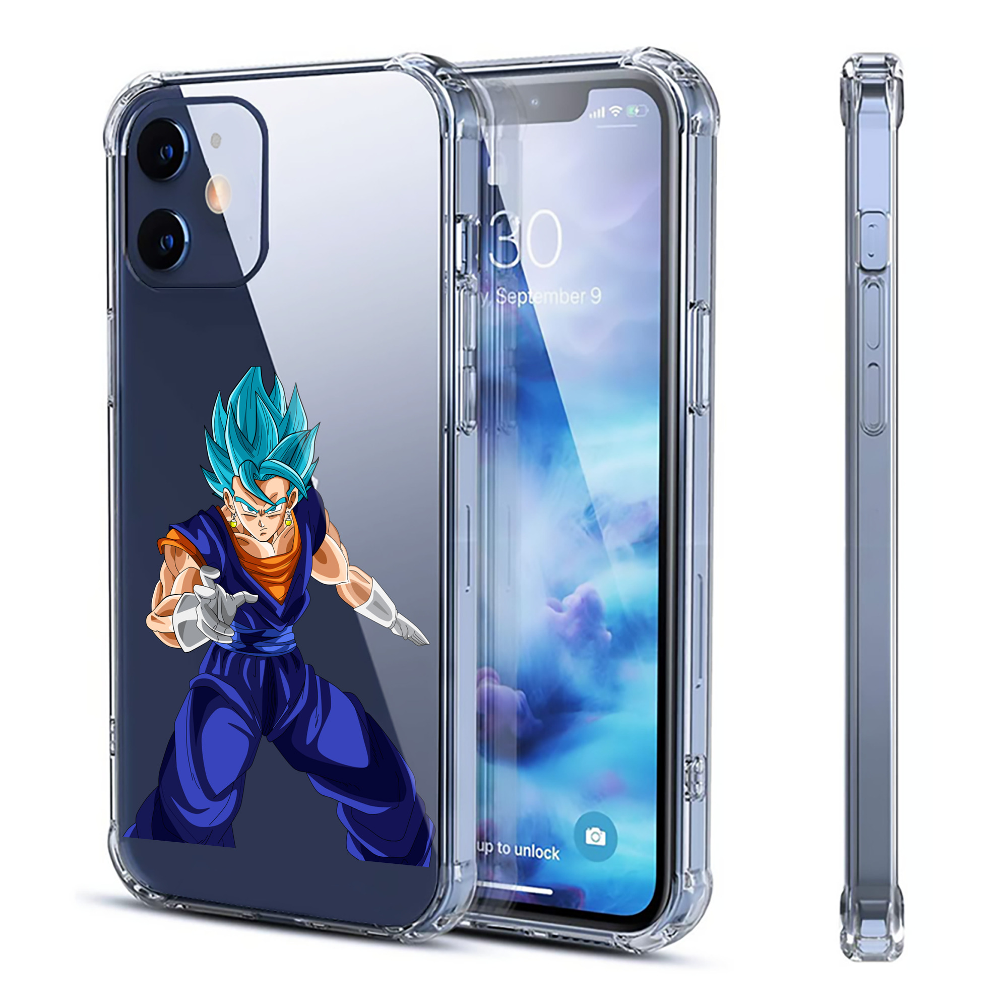（画像用） ドラゴンボール ベジット DRAGON BALL Vegetto 【iPhone 12シリーズ対応】透明スマホケース（クリアソフトケース）